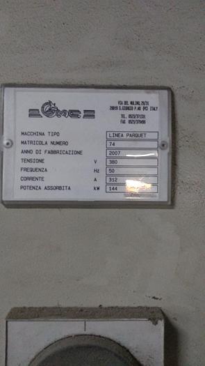 Used wood machine parquet produzione parquet  GMC machine