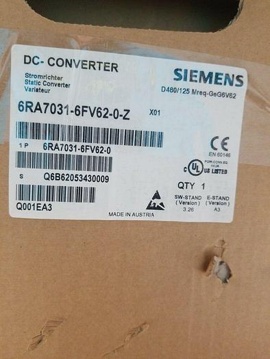 SIEMENS 6RA7031-6FV62-0-Z NEW UPS RED NEXT DAY!