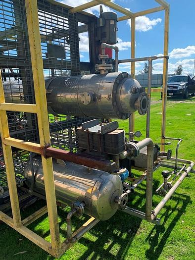 Used Column, 42" x 7' + 18" x 13', S/st, SRS Engineering, #S743631