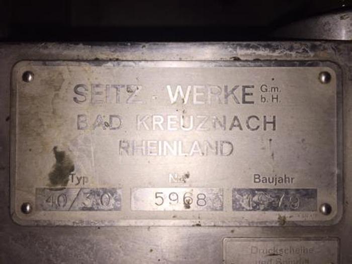 Brugt Seitz rustfri kammerfilterpresse
