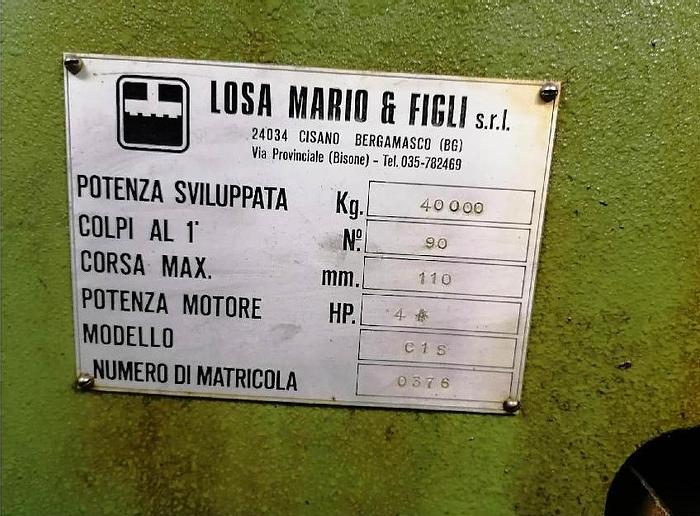 Usato PRESSA ECCENTRICA LOSA 40 TON