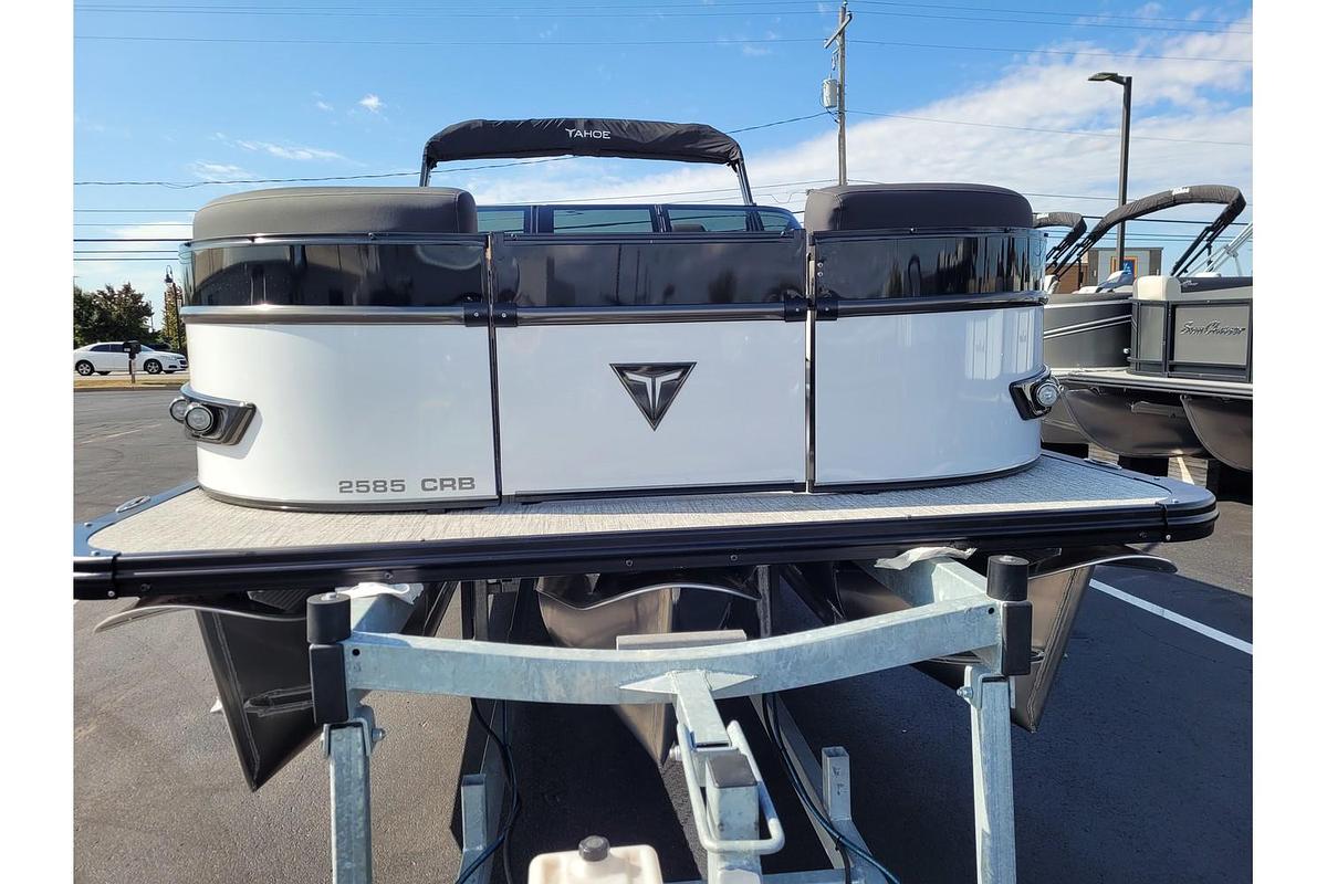 2025 Tahoe Pontoons 2585 Cascade Cruise Rear Bench Windshield 25" WG