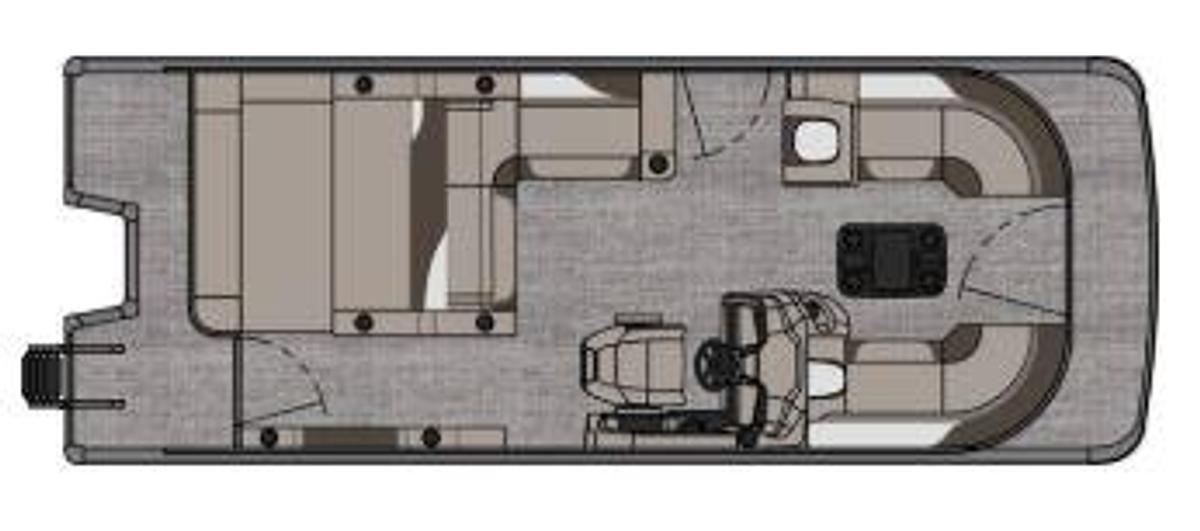 2026 Tahoe Pontoons 2385 LTZ Verstaile Rear Lounger