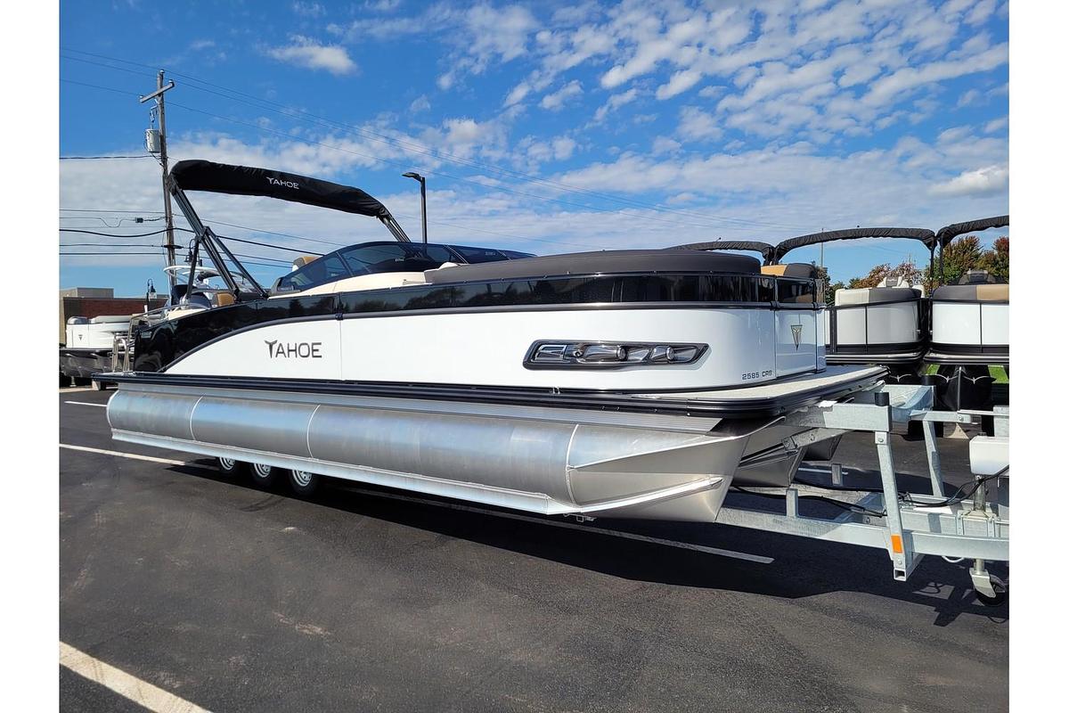 2025 Tahoe Pontoons 2585 Cascade Cruise Rear Bench Windshield 25" WG