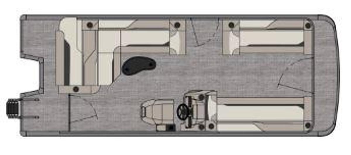 2026 Tahoe Pontoons 2180 Sport Cruise Rear Bench