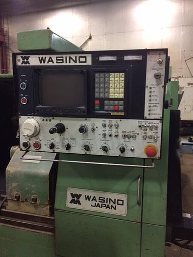 Used WASINO LJ-63M CNC Lathe, FANUC 10T control, Live Tooling, Tons of tooling !!