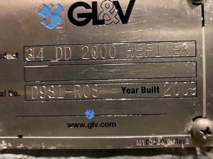 Used 34" GL & V DD 2000 REFINER 2009