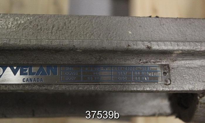 Used Velan 6" Hand Operated Knife Gate Valve, L14-0320C-13BL #37539