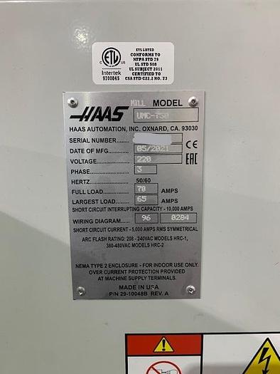 Used 2021 HAAS UMC-750 5-Axis CNC Vertical Machining Center ***Low Hours ***