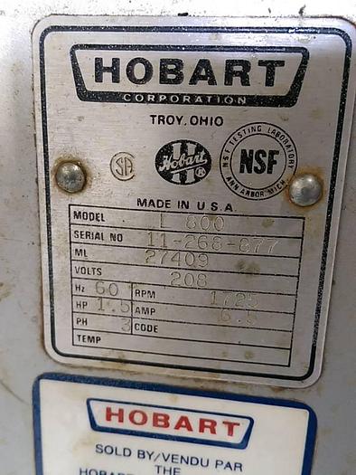 Used Hobart 80QT Mixer