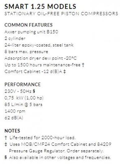 Compressore industriale GENTILIN CLINIC AIR 1.25