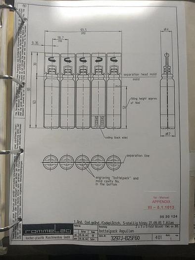 Used Rommelag 305M Blow Fill Seal Machine