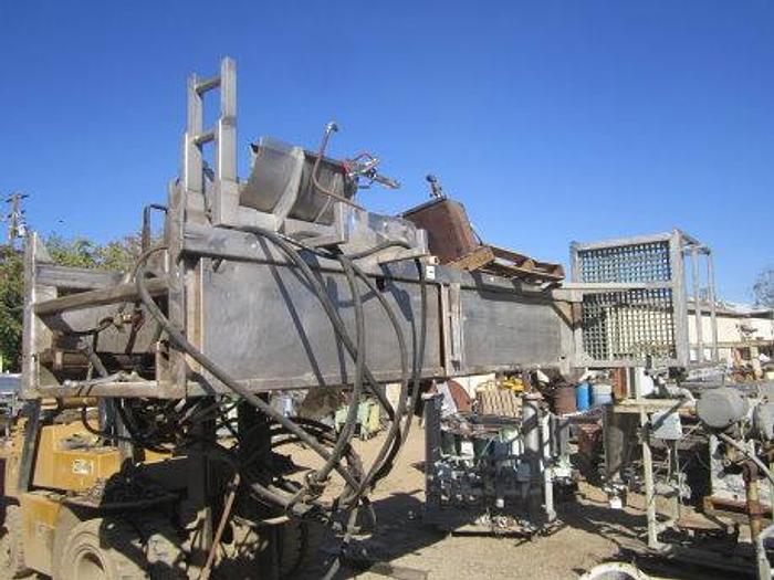 Used Dumper, Drum, S/st, 24" Dia, Hydraulic, 5 HP, 12' high #S738635