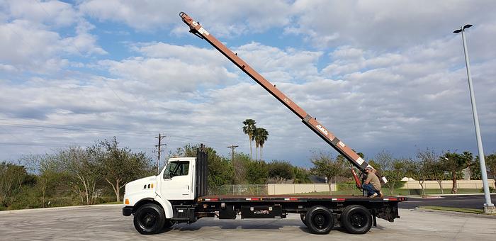 Used 2003 Sterling Acterra Flatbed With Cleasby Roofing Conveyor