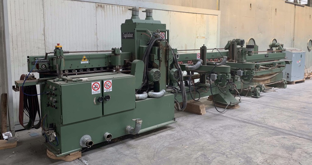 Usato Levigatrice per elementi marca Tagliabue a 2 nastri per lato