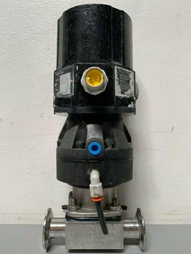 Used ITT Sherotec 3-way Stainless Steel Valve w/ Position Monitors & 2" Fittings