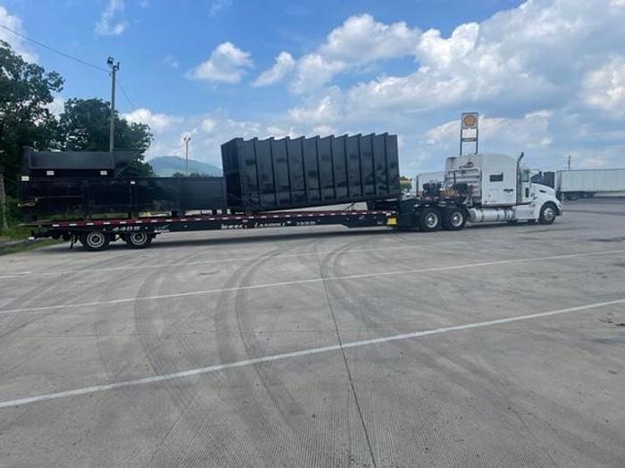 Refurbished 5 yard refurbished Baker Equipment stationary machine and 42 yard HD receiver compaction container