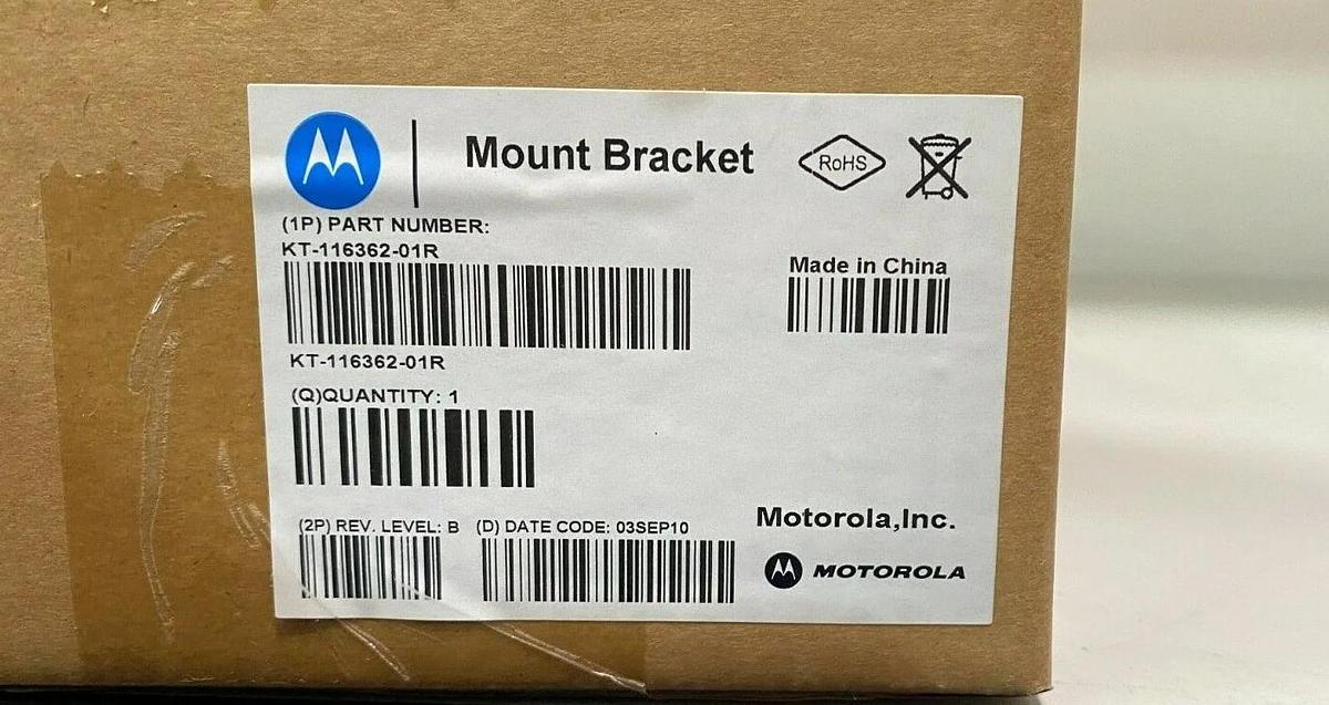 Motorola KT-116362-01R Mount Bracket - Wall Mount Kit for Battery Charger Cradle