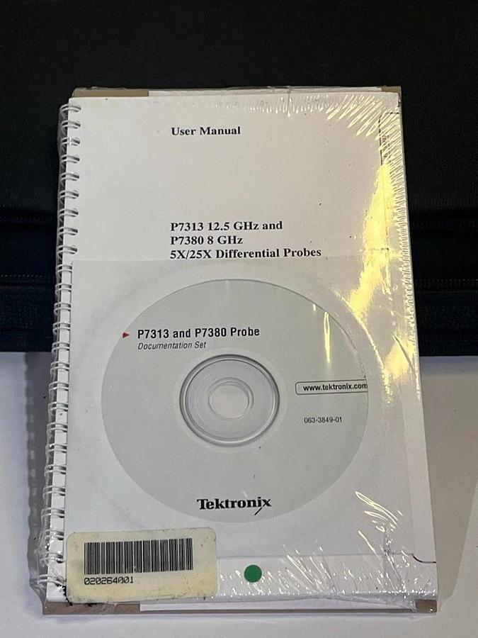 Used Tektronix TekConnect Model P7380 8.0 GHz Differential Probe with Case and Manual