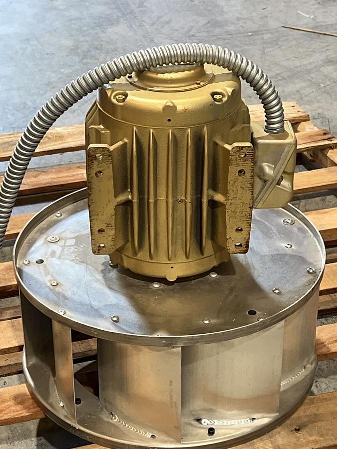 Used Baldor Reliance 06K111W356G5 230/460 VAC 3PH - 3HP Fan Motor - Usable at 208V