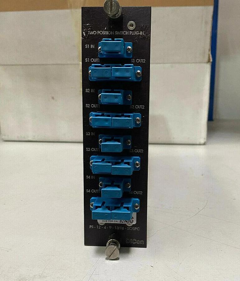 Used DiCon PS-12-4-9-13/16-SC/UPS Fiberoptic Switch