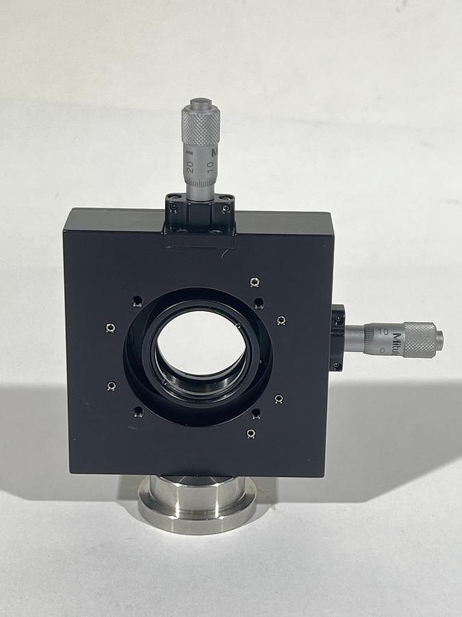 Used Y Translator with MItutoyo 148-205 Micrometer Drives - Optic Mount