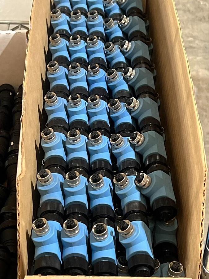 85 Pieces: Mini-Change 7/8" T-Splitter 5 Pin M-F Connector w/ M12 Female MT-013