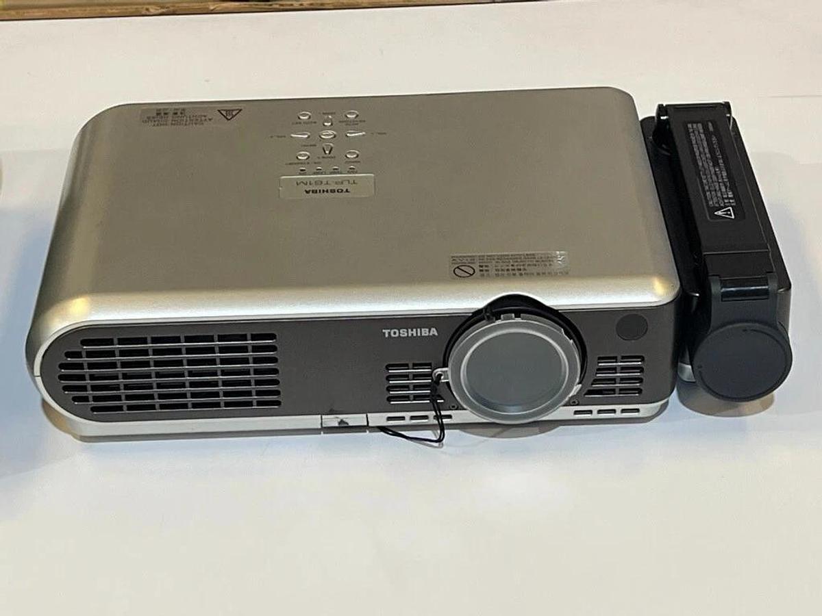 Used Lot of 3 Toshiba LCD & DLP Projectors: TLP-B2, TLP-T61M with Camera, & TDP-T45