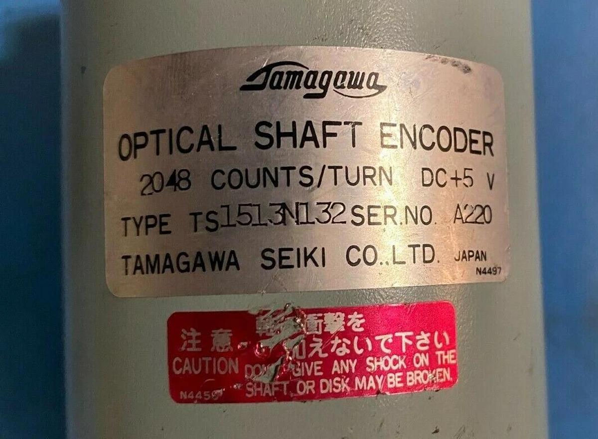 Used Tamagawa Seiki Type TS1513N132 Optical Shaft Encoder for Motors - AS-IS
