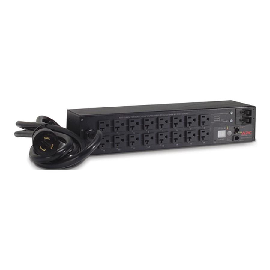 Used APC AP7902 2U Rack PDU, Switched, 30A, 120V, with 16x 5-20 Outlets