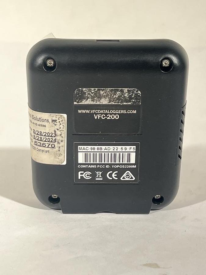 Used Control Solutions Inc VFC-200 WiFi Temperature & Humidity Data Logger
