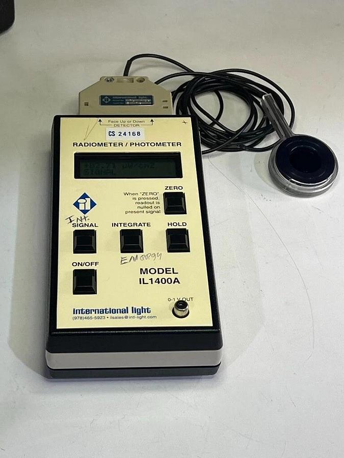 Used International Light IL1400A Radiometer / Photometer with XRL140B UV Detector