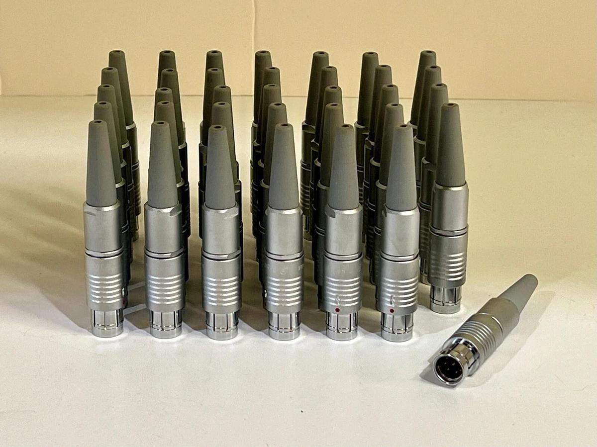 Used Lot of 50 Fischer 104 Series 9-Pin Male Connectors S 104 A055-130+ P/N 102921
