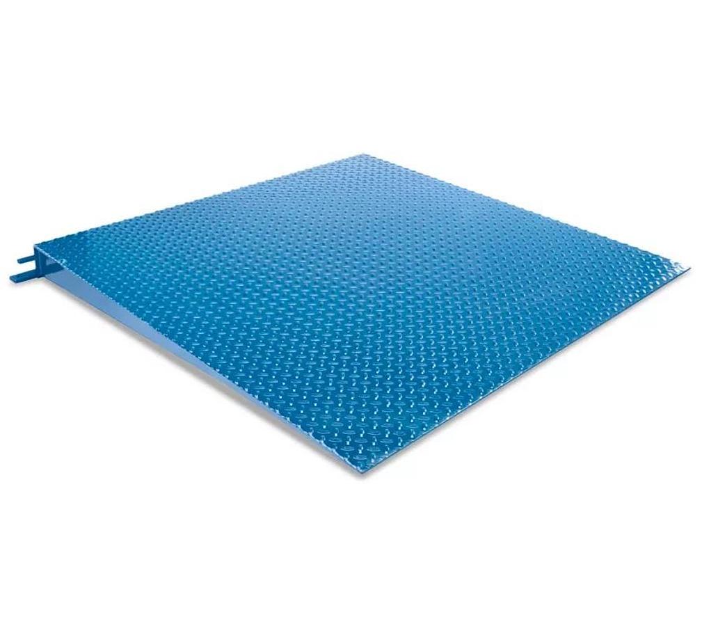 Used Uline H-9672 5' x 5' Floor Scale with H-1609 Ramp and LP7510A Display Indicator