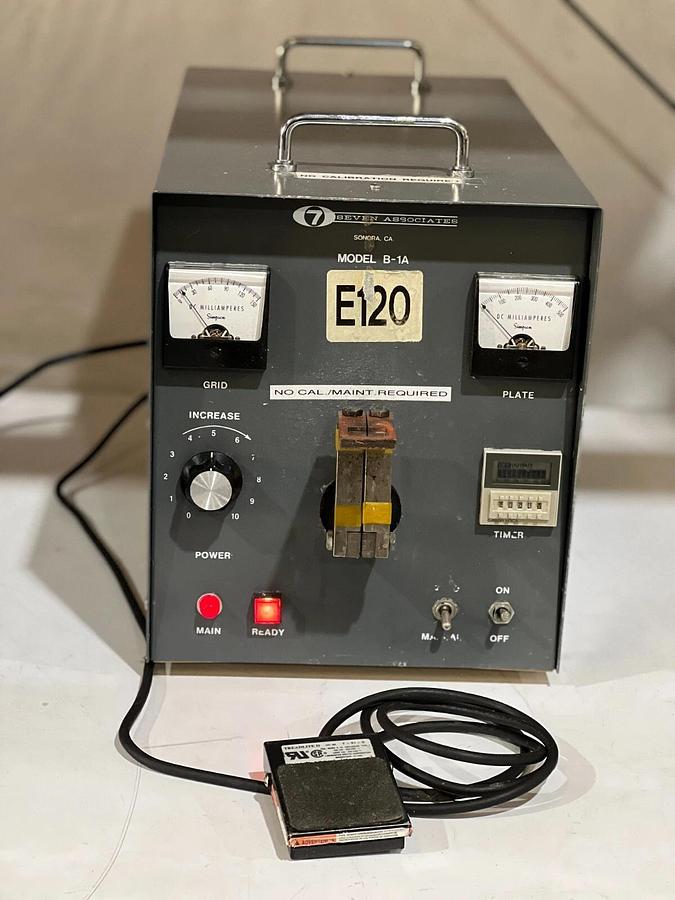 Used 7 Seven Associates Model B-1A Induction Heater Semi-Rigid Tooling Coax Soldering