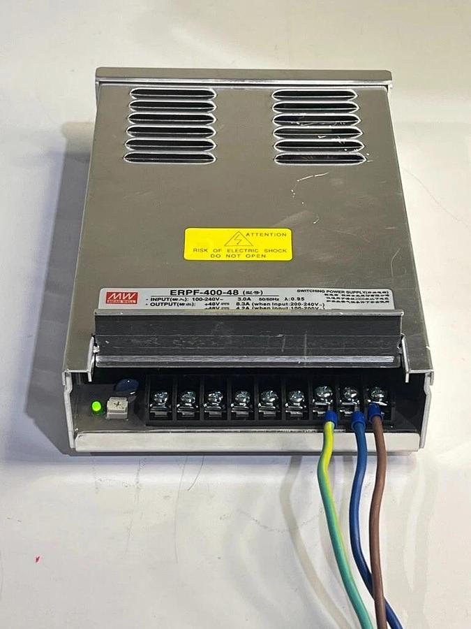 Used Mean Well ERPF-400-48 Switching Power Supply 48VDC