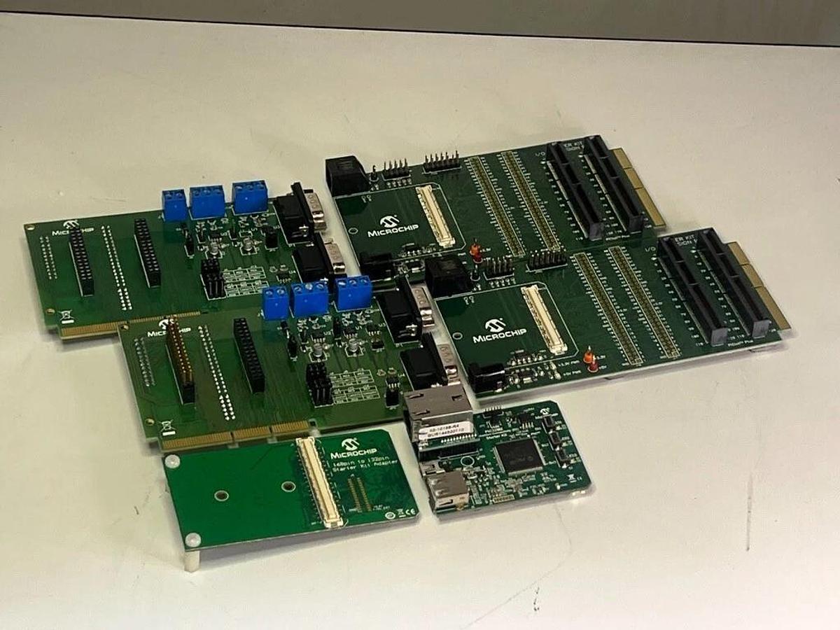 Used Lot of 6 Microchip PIC32 & CAN/LIN Development Boards