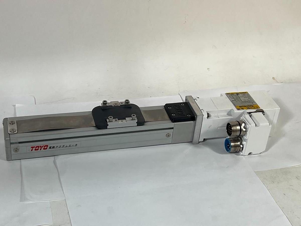 Used Toyo Robotics ECH5-L-100-BC-P10-C4 Cleanroom Actuator w/ Baldor Motor
