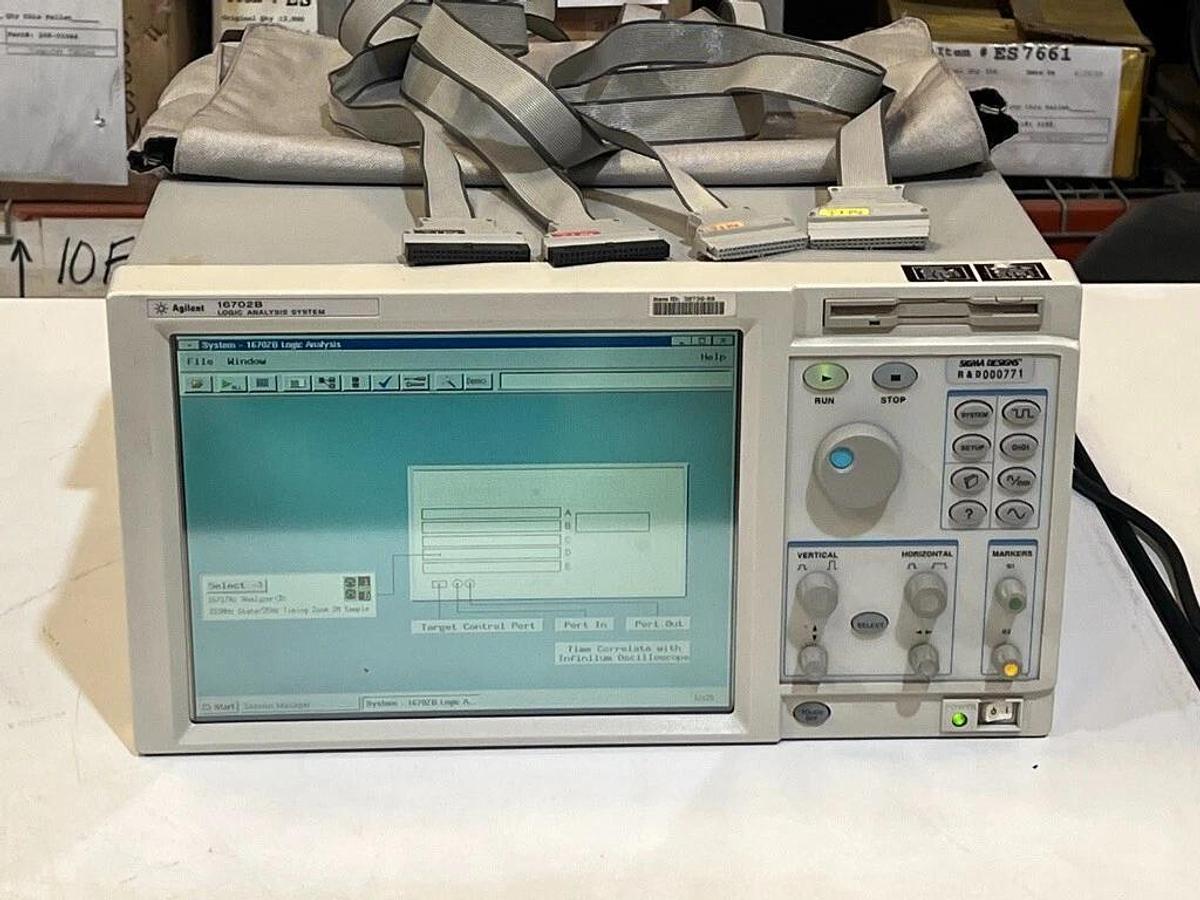 Used Agilent 16702B Logic Analyzer Analysis System with Opt # 003 and 16717A Module