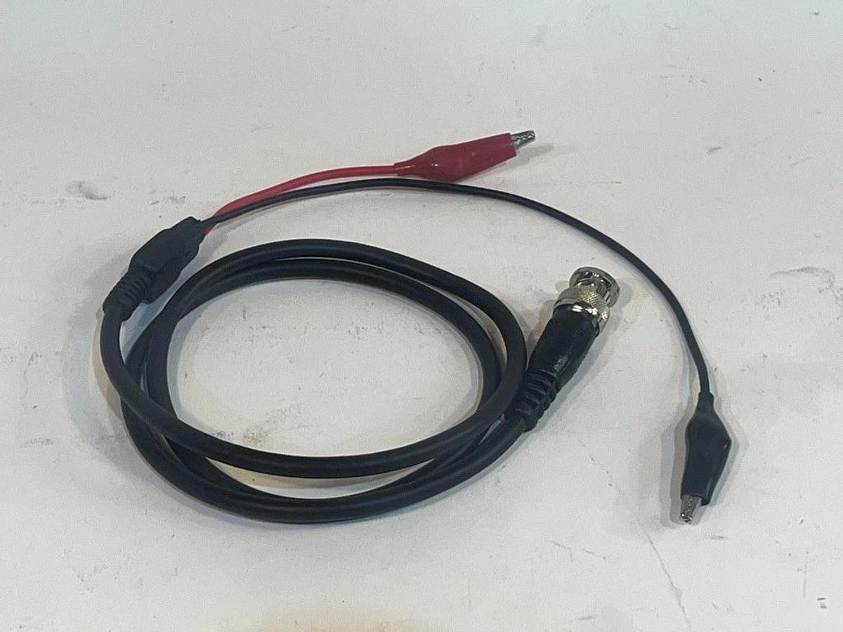 Used Lot of 15 Pieces: 3 Foot BNC Male to Alligator Clips Test Lead - Cable Assembly