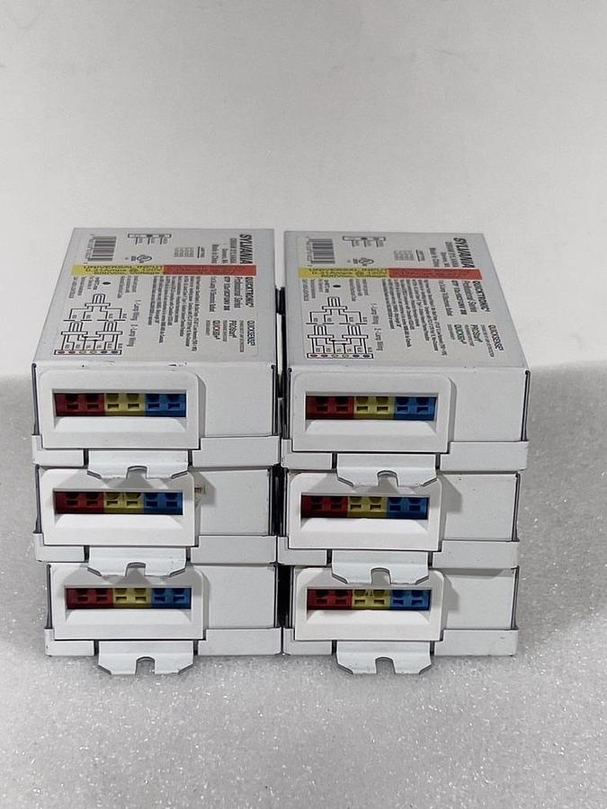 6 Pieces Sylvania QuickTronic QTP 1/2x18CF/UNV DM 1 or 2-Lamp T4 Electronic Ballast