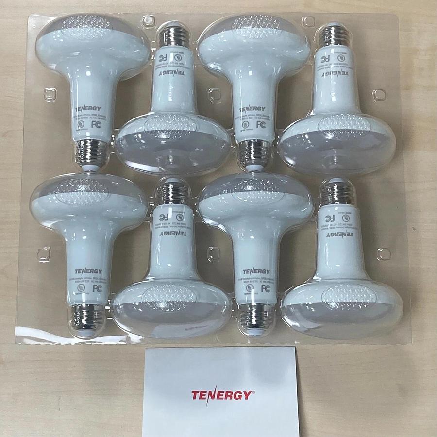 Used Tenergy 8 Pack Dimmable LED Light Bulbs - 8 Watts 5000K 650 Lumens - PN 59205