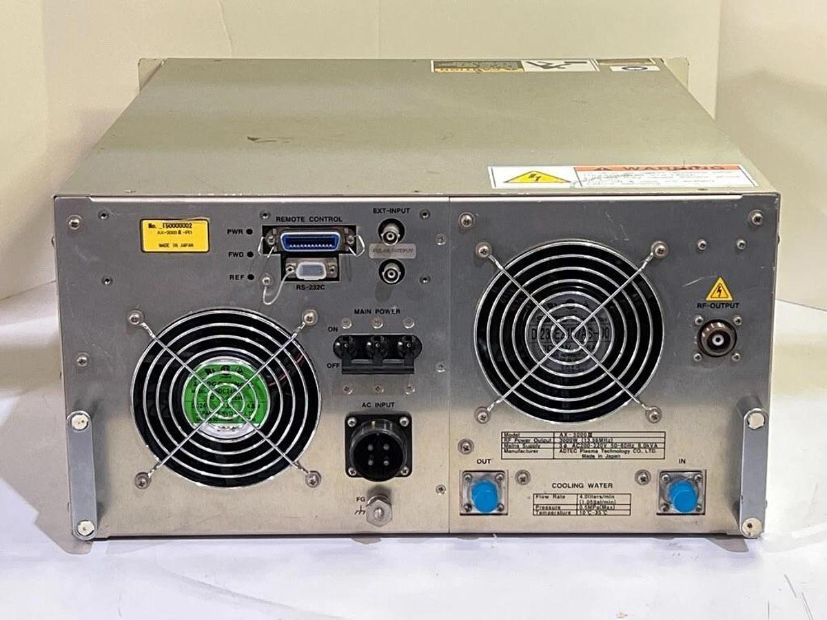 Used Adtec Model AX-3000 III RF Plasma Generator, 3000 W (13.56 MHz) - AX-3000III-PI1