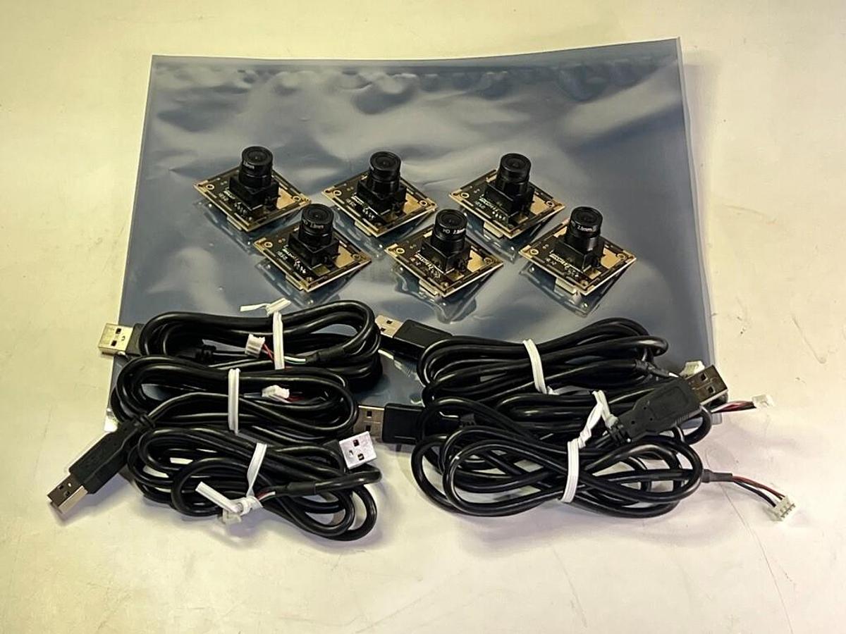 Lot of 6 Pieces ELP USB500W02M 5 Megapixel OV5640 Sensor USB Camera + 2.8mm Lens