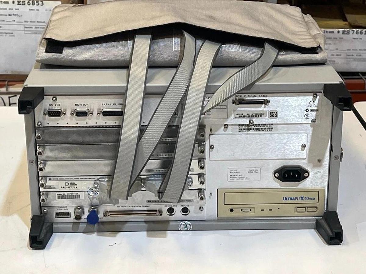 Used Agilent 16702B Logic Analyzer Analysis System with Opt # 003 and 16717A Module