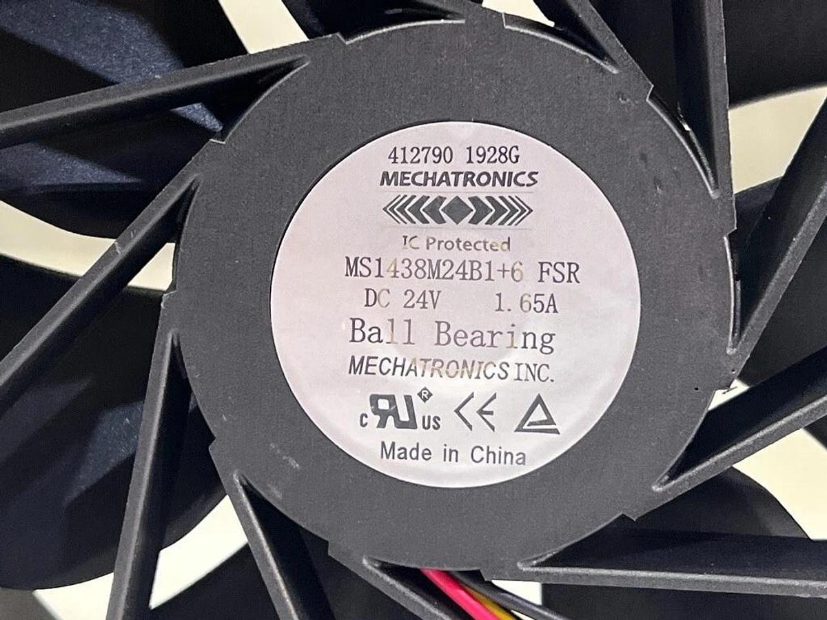 Used Lot of 5: Mechatronics DC 24V 1.65A 120mm Ball Bearing Fans MS1438M24B1+6 FSR