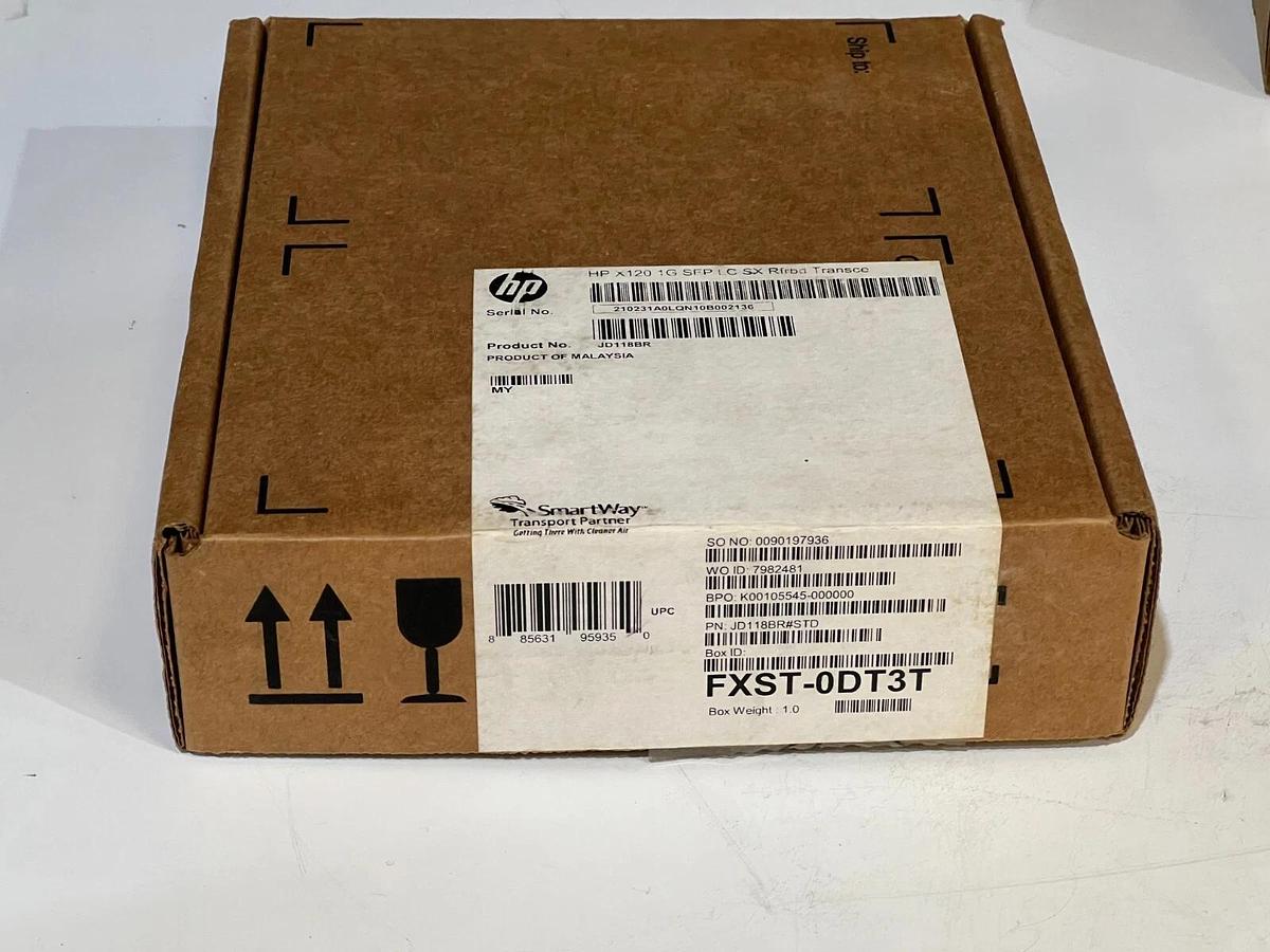 Hewlett-Packard Enterprise JD118BR HP120 1G SFP LC SX Transceiver
