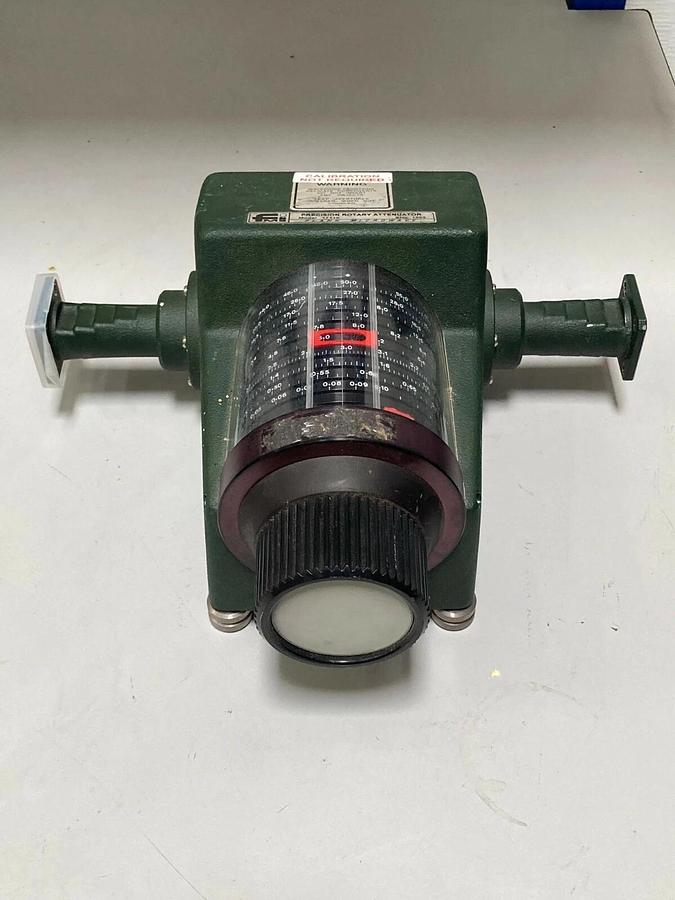 Used FMI Flann Microwave Waveguide Precision Rotary Attenuator Model 17110 - Variable