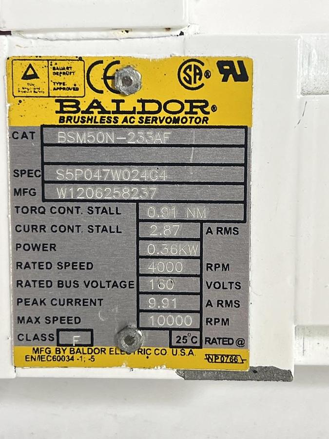 Used Baldor BSM50N-233AF