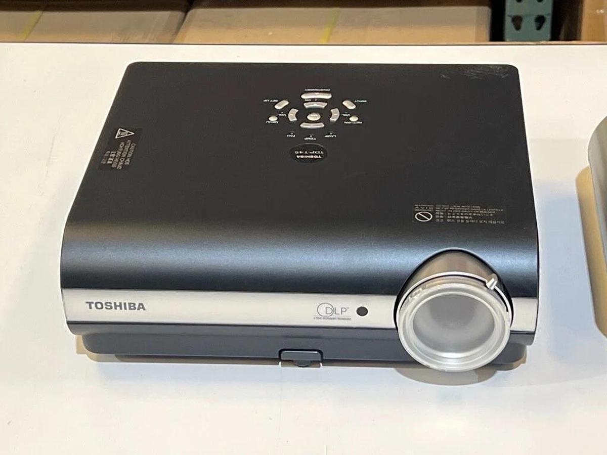 Used Lot of 3 Toshiba LCD & DLP Projectors: TLP-B2, TLP-T61M with Camera, & TDP-T45